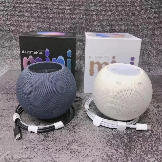 Apple HomePod mini Altavoz inteligente de tela de malla esférica azul beige 3