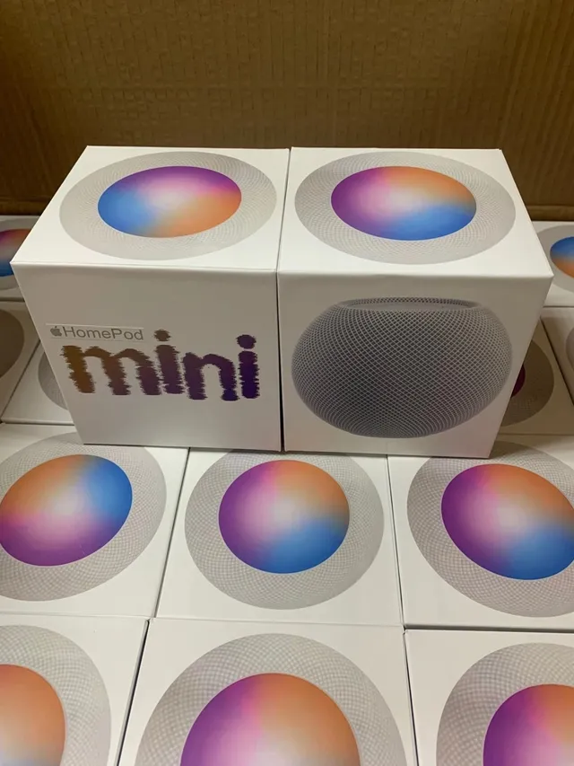 Apple HomePod mini Altavoz inteligente de tela de malla esférica azul beige 6