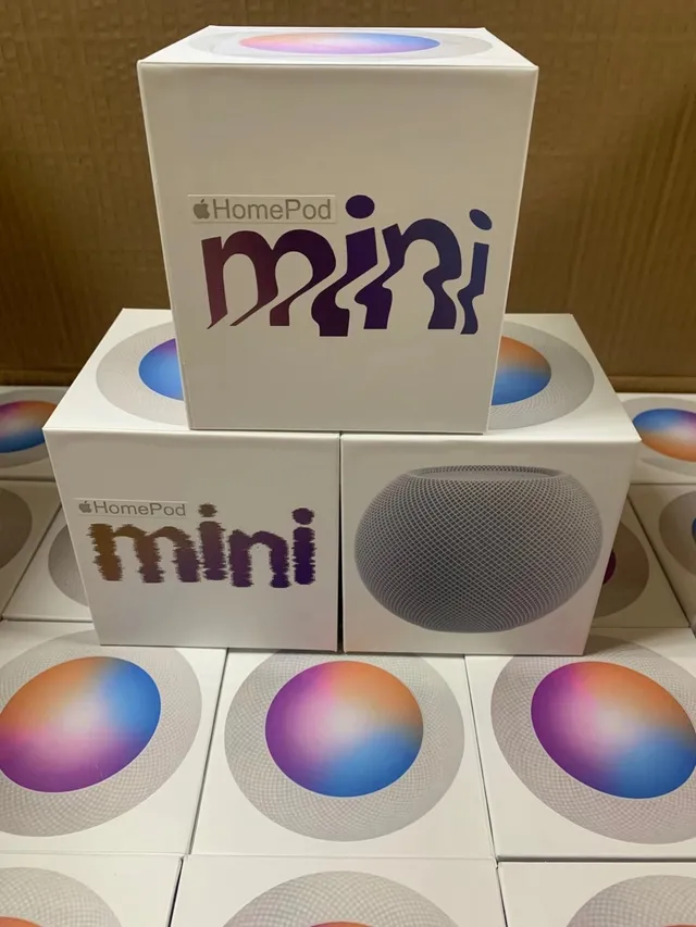Apple HomePod mini Altavoz inteligente de tela de malla esférica azul beige 7