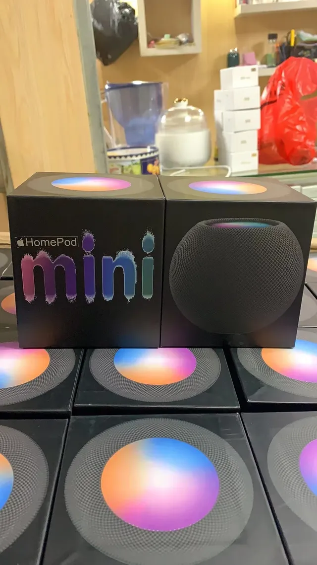Apple HomePod mini Altavoz inteligente de tela de malla esférica azul beige 8