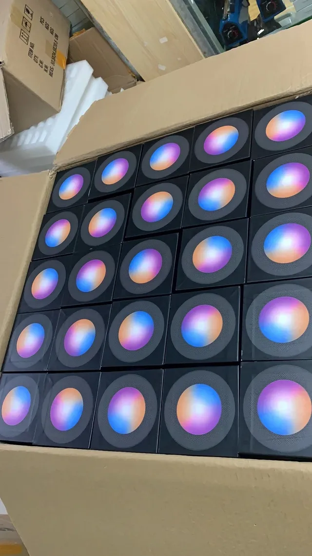 Apple HomePod mini Altavoz inteligente de tela de malla esférica azul beige 9