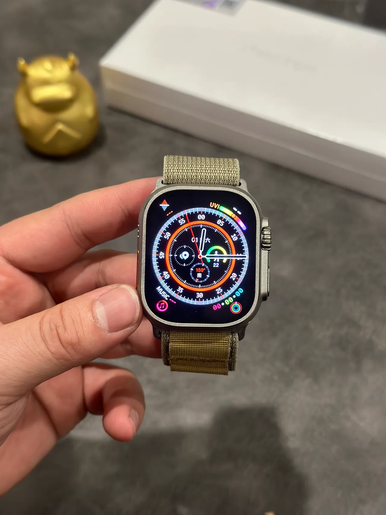 Apple Watch Ultra Titanium Gray Sports Watch 5