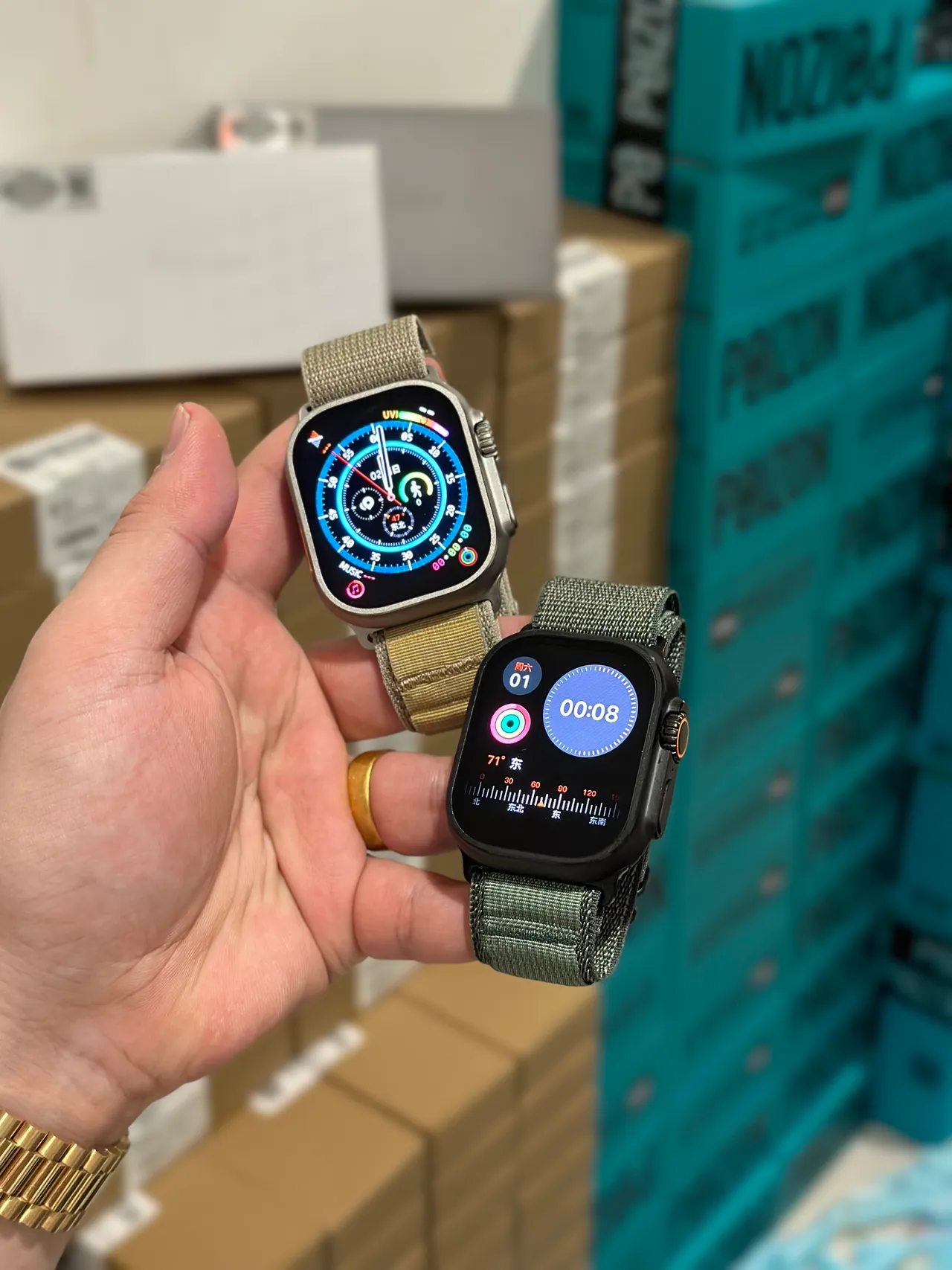 Apple Watch Ultra Titanium Gray Sports Watch 11