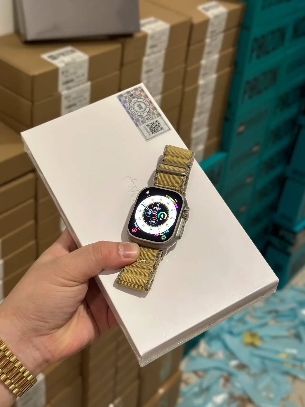 Apple Watch Ultra Titanium Gray Sports Watch 12