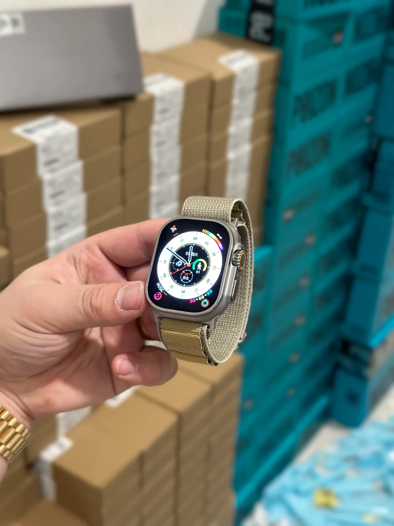 Apple Watch Ultra Titanium Gray Sports Watch 14