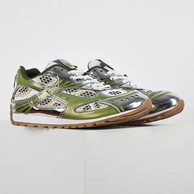 ASICS Gel-Lyte III Vert Olive Métallique Argent Sneakers Lifestyle 3