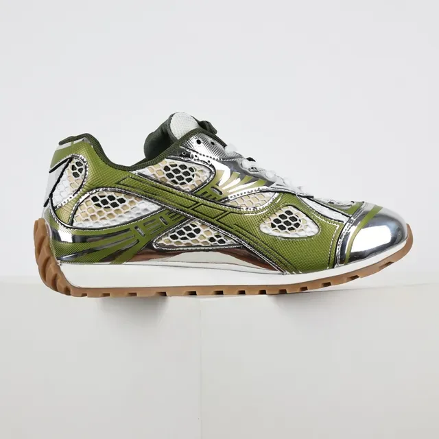 ASICS Gel-Lyte III Vert Olive Métallique Argent Sneakers Lifestyle 7