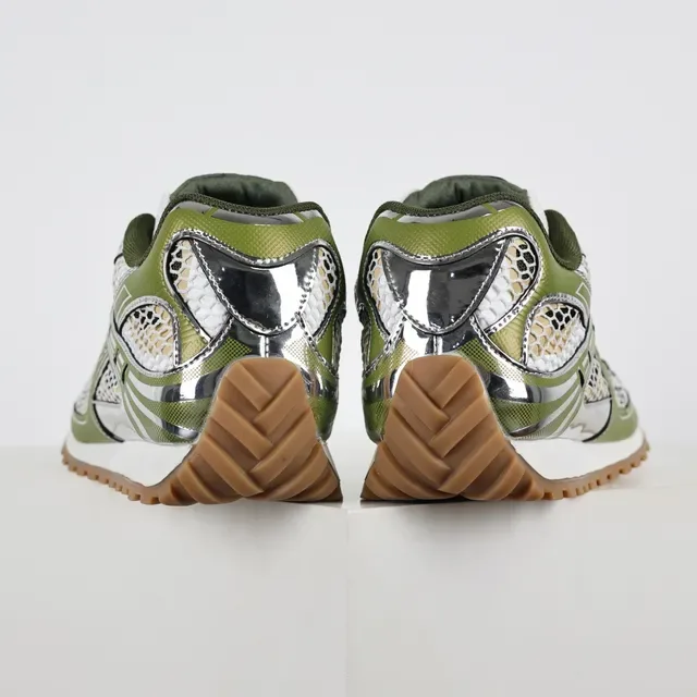ASICS Gel-Lyte III Vert Olive Métallique Argent Sneakers Lifestyle 8