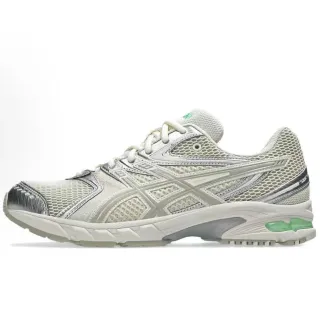 ASICS Gray Green Mesh Upper Silver Synthetic Overlays Running Shoes