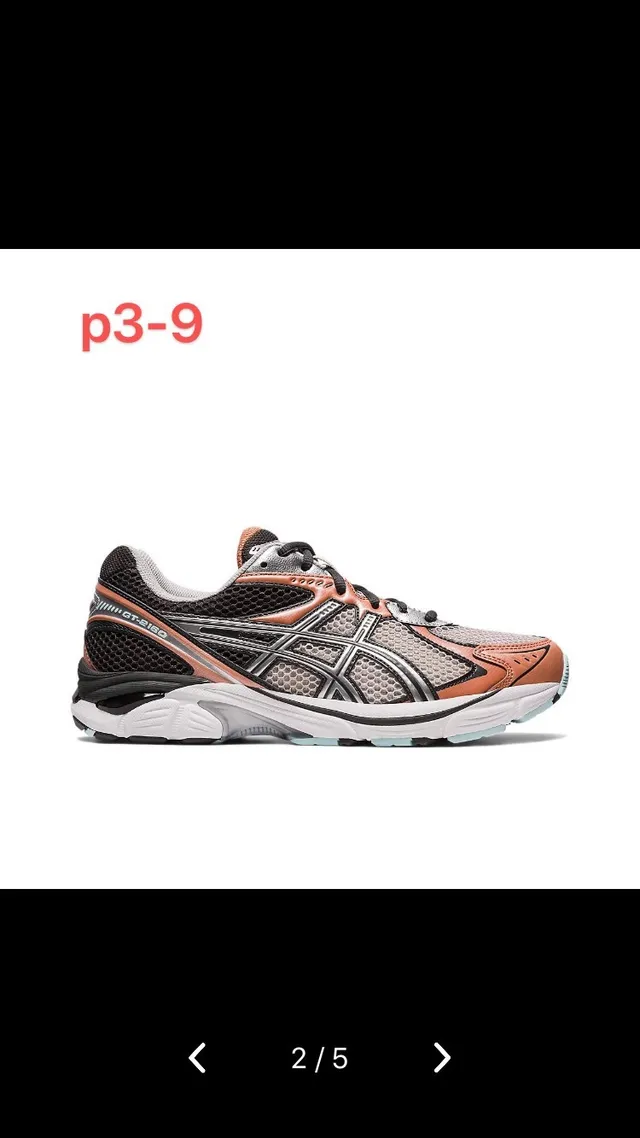 ASICS Chaussures de course Orange Noir Maille et Synthétique Supérieur Logo Rayures Tigre 2