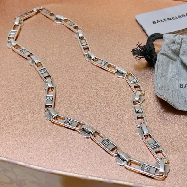 Balenciaga BB Chain Necklace Argent Chaîne Métallique 6