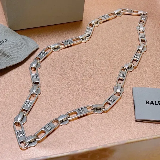 Balenciaga BB Chain Necklace Argent Chaîne Métallique 7