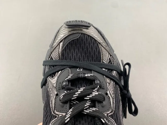 Balenciaga Preto Prata Solado com malla multi-camada e recobrimentos sintéticos tênis chunky 5