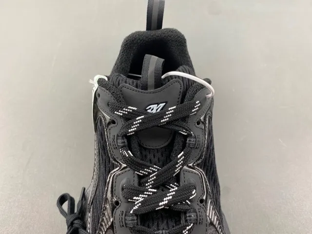 Balenciaga Preto Prata Solado com malla multi-camada e recobrimentos sintéticos tênis chunky 6