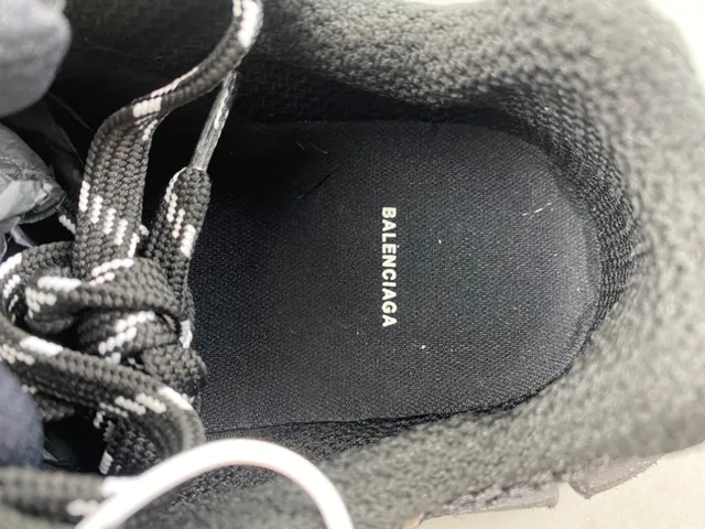 Balenciaga Preto Prata Solado com malla multi-camada e recobrimentos sintéticos tênis chunky 7