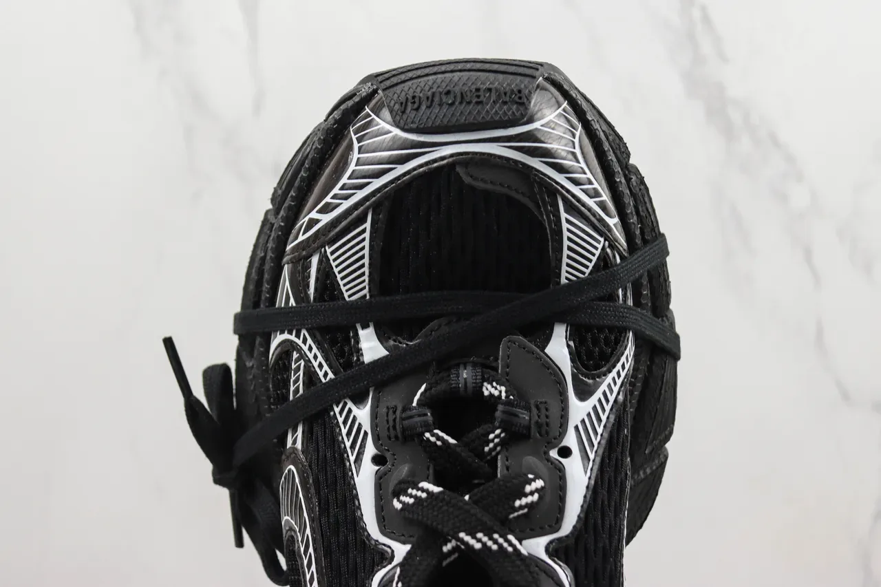 Balenciaga Chaussures Chunky Noir et Blanc Semelle Maille et Recouvrement Synthétique 6