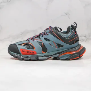 Balenciaga Zapatillas azul naranja upper jaula multicapa oversized suela esculpida chunky