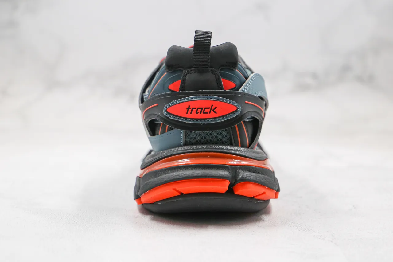 Balenciaga Zapatillas azul naranja upper jaula multicapa oversized suela esculpida chunky 10