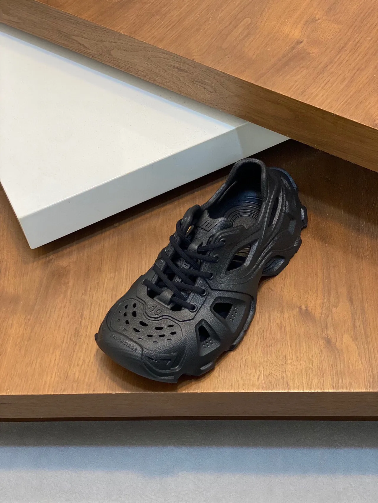 Balenciaga Defender Charcoal Gray Chunky Sneakers 6