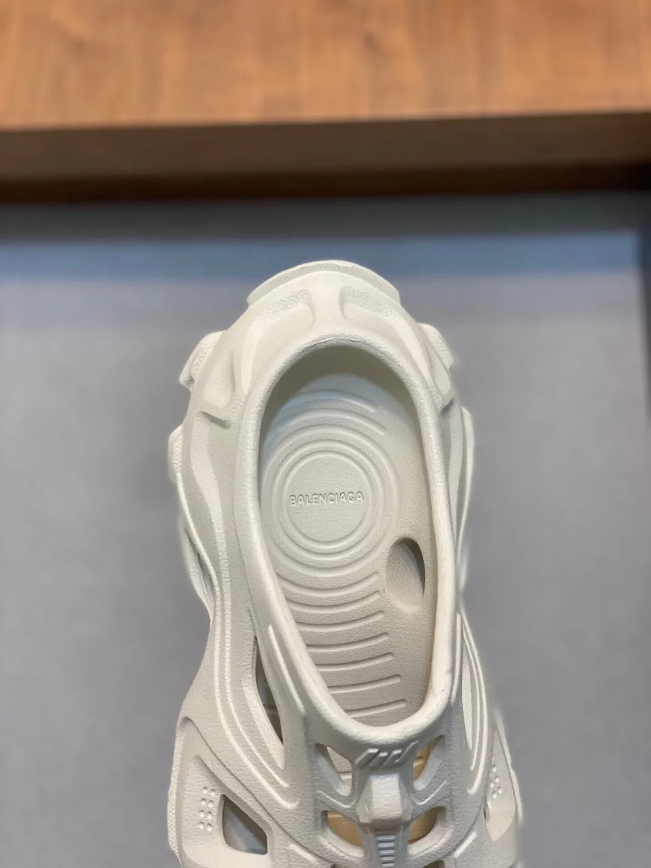 Balenciaga Defender Clog Off-White Molded Monochrome Slip-On Clog 7