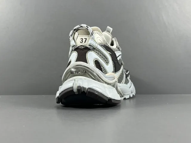 Balenciaga Defender White Gray Black Chunky Sneakers 17