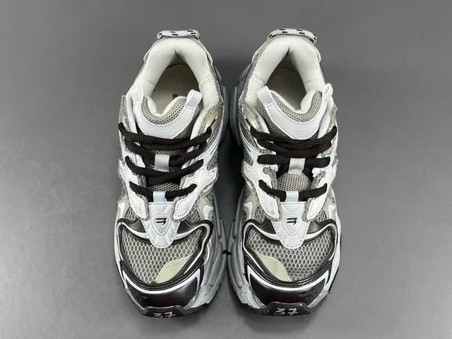 Balenciaga Defender White Gray Black Chunky Sneakers 19