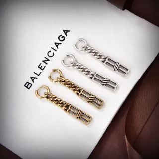 Balenciaga Pulsera Cadena Curb Chain Oro Plata Hardware Rectangular Bar