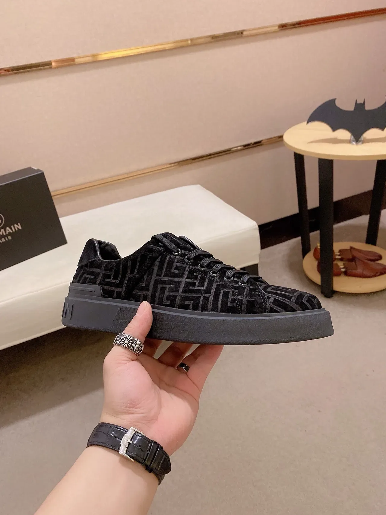 Balenciaga Le City Monogram Black Lifestyle Sneakers 4