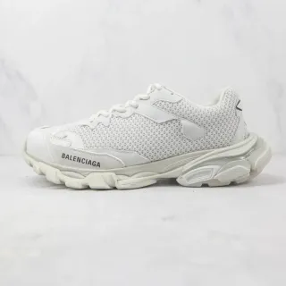 Balenciaga Runner White Perforated Mesh Chunky Sneakers