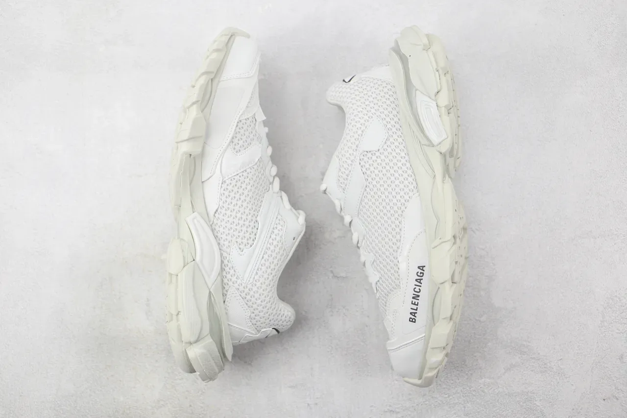 Balenciaga Runner أحذية رياضية بيضاء شبكة مثقبة سميكة 2