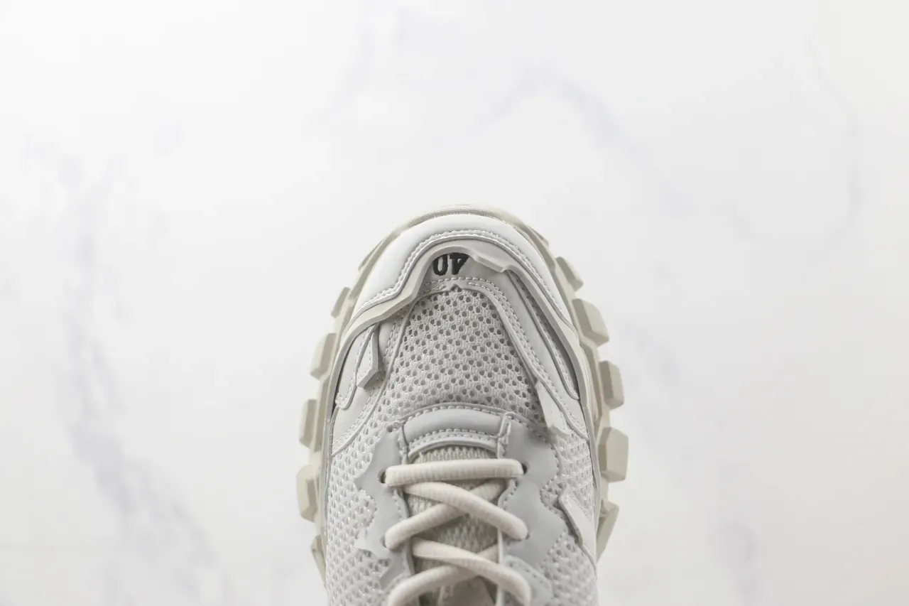Balenciaga Runner أحذية رياضية بيضاء شبكة مثقبة سميكة 6