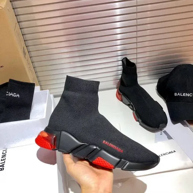 Balenciaga Speed Trainer sneakers lifestyle noirs et rouges 10