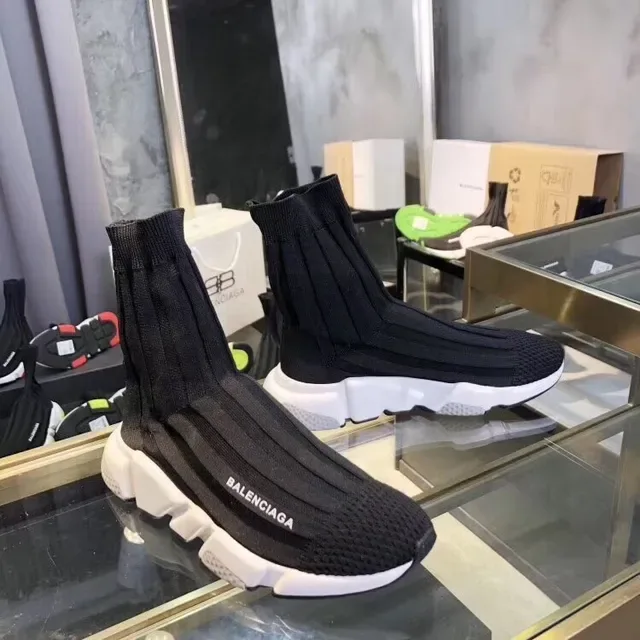 Balenciaga Speed Trainer حذاء سنيكرز أسلوب حياة من نسيج أسود 2