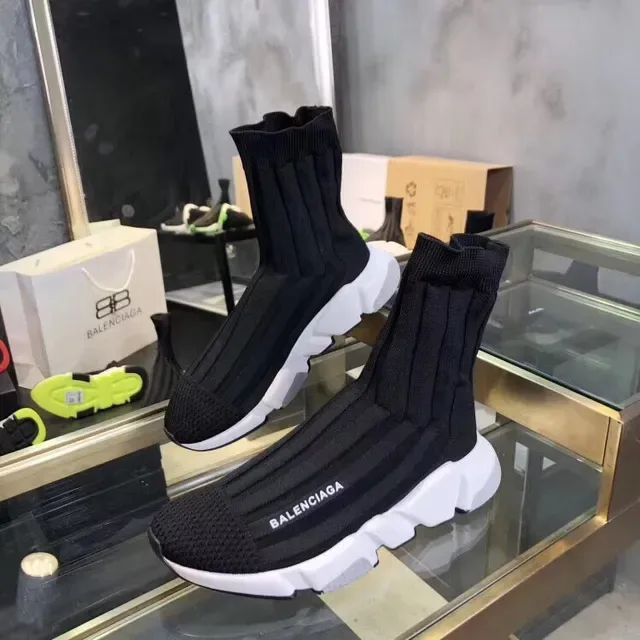Balenciaga Speed Trainer حذاء سنيكرز أسلوب حياة من نسيج أسود 3