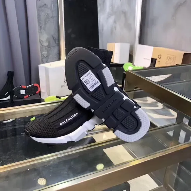 Balenciaga Speed Trainer حذاء سنيكرز أسلوب حياة من نسيج أسود 5
