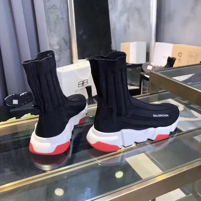 Balenciaga Speed Trainer Noir Blanc Rouge Sneakers Lifestyle 2