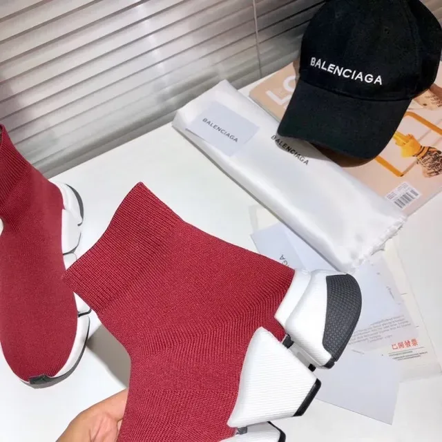 Balenciaga Speed Trainer Rouge Blanc Noir lifestyle sneakers 4