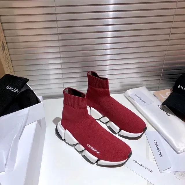 Balenciaga Speed Trainer Rouge Blanc Noir lifestyle sneakers 5
