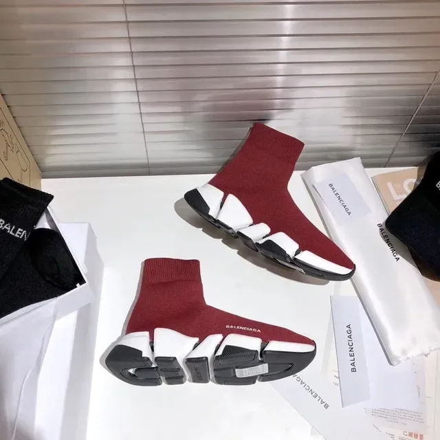 Balenciaga Speed Trainer Rouge Blanc Noir lifestyle sneakers 6
