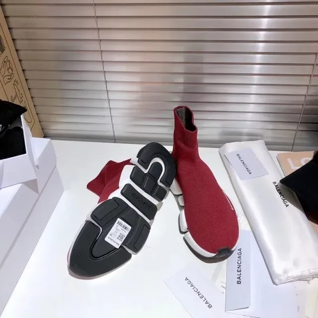 Balenciaga Speed Trainer Rouge Blanc Noir lifestyle sneakers 9