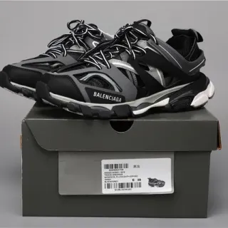 Balenciaga Track Sneaker حذاء رياضي أسود رمادي سميك
