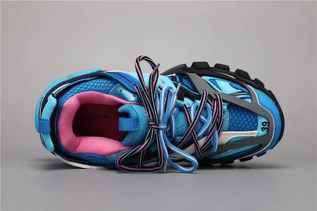 Balenciaga Track Sneaker bleu royal cyan rose sneakers à semelle épaisse 7
