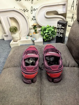 Balenciaga Track Trainer tênis chunky bordeaux vermelho 8
