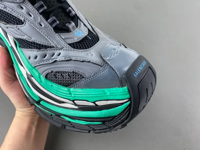 Balenciaga Track Trainer gris noir vert sneakers à semelle épaisse 2