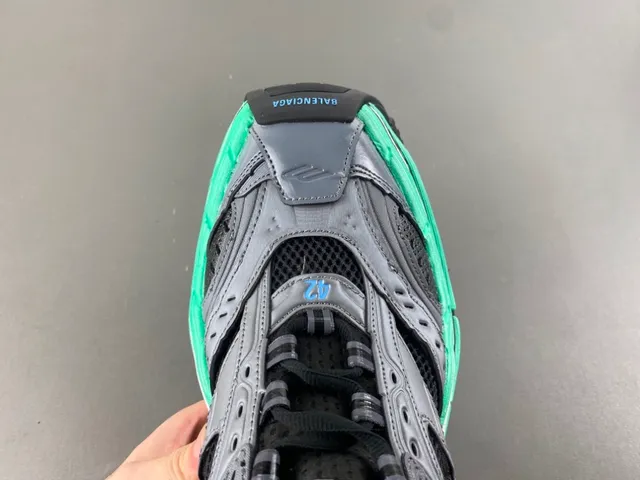Balenciaga Track Trainer gris noir vert sneakers à semelle épaisse 5