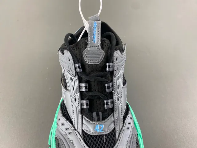 Balenciaga Track Trainer gris noir vert sneakers à semelle épaisse 6