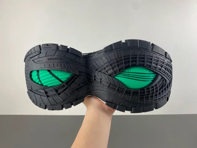 Balenciaga Track Trainer gris noir vert sneakers à semelle épaisse 9