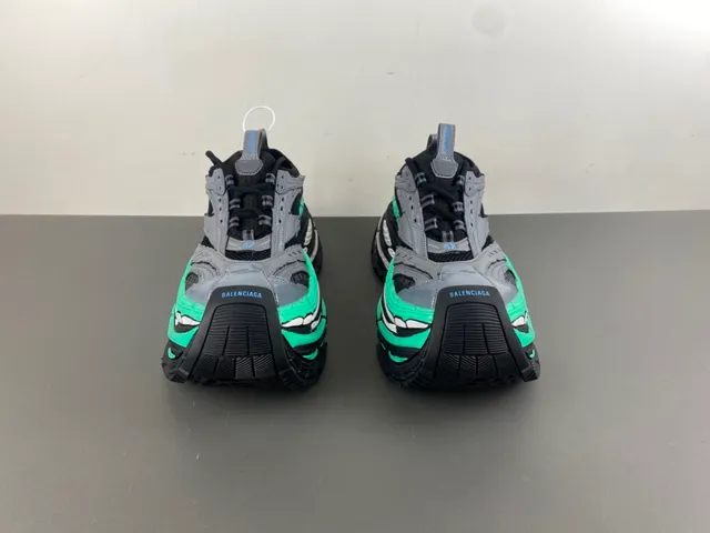 Balenciaga Track Trainer gris noir vert sneakers à semelle épaisse 11