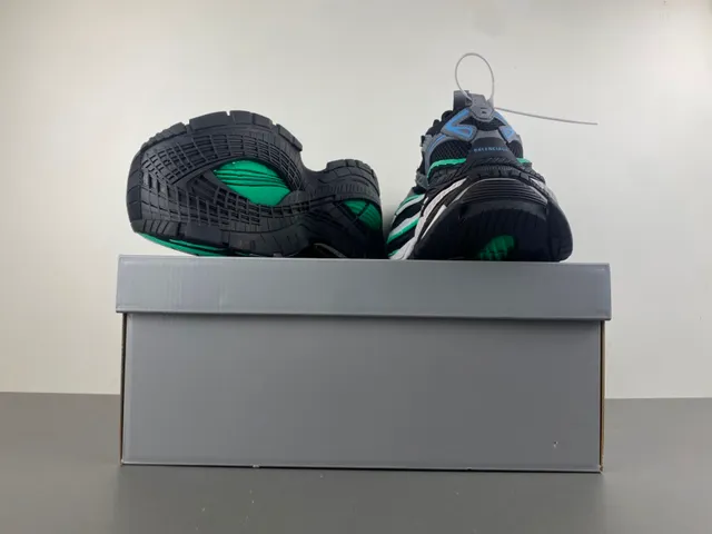Balenciaga Track Trainer gris noir vert sneakers à semelle épaisse 16