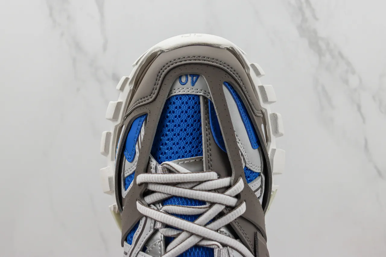 Balenciaga Track Trainer ধূসর বাদামী নীল চংকি স্নিকার্স 6